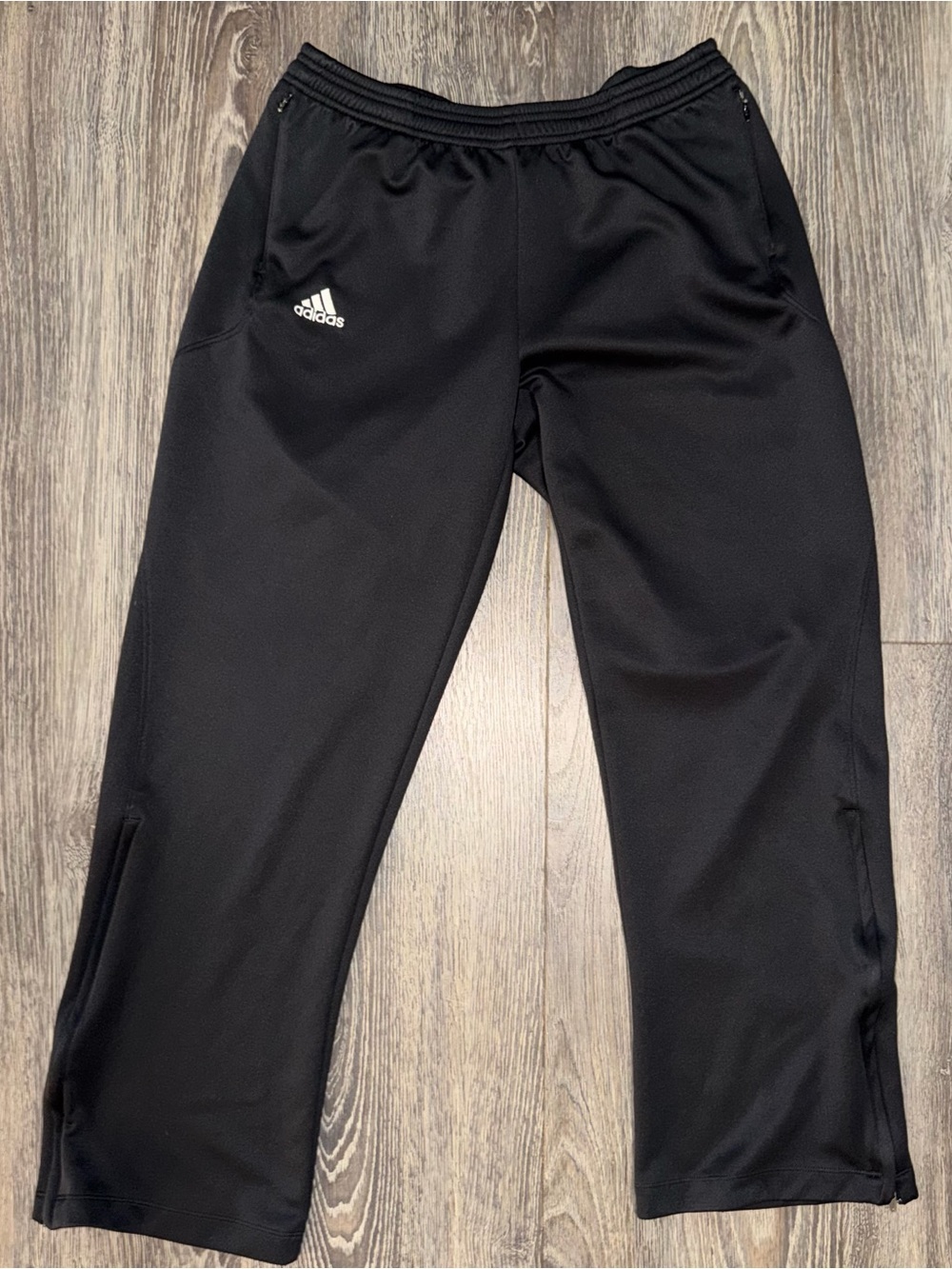 Adidas Men’s Large Black Loose Athletic Track Pants